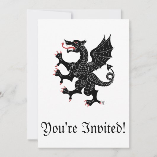 Dragon Rampant Sable Kaart (Voorkant)