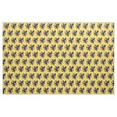 Dragon Rampant Sable Stof (Yard (91,4 cm))