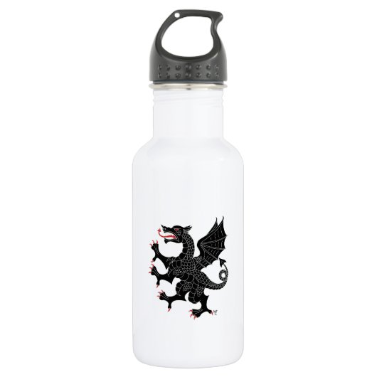 Dragon Rampant Sable Waterfles (Voorkant)