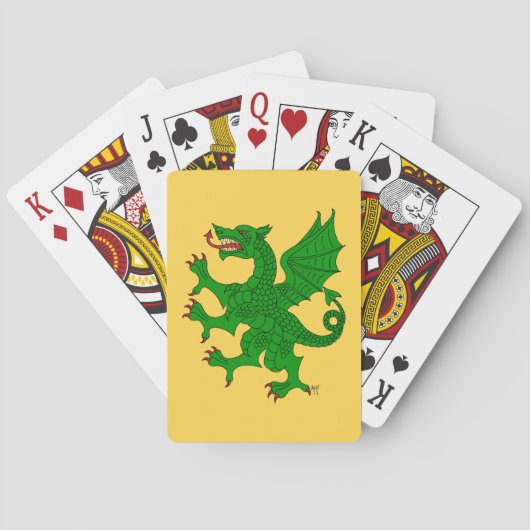 Dragon Rampant Vert Pokerkaarten (Achterkant)