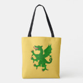 Dragon Rampant Vert Tote Bag (Achterkant)
