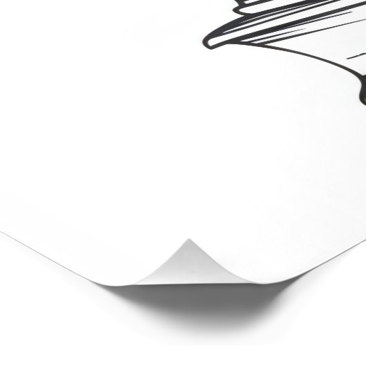 Dragon Reading Book Foto Afdruk (Hoek)