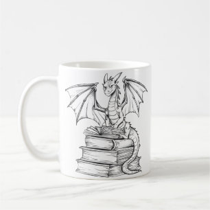 Dragon Reading Book Koffiemok