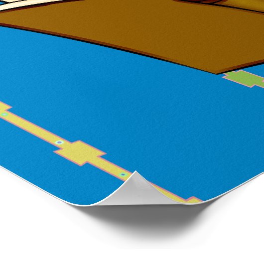 Dragon Reading Book Poster (Hoek)