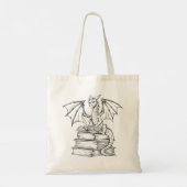Dragon Reading Book Tote Bag (Achterkant)