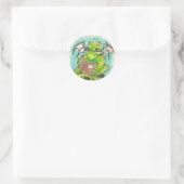 Dragon Reading fantasy art briefpapier Stickers (Tas)
