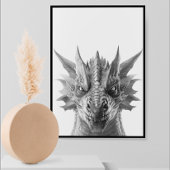 Dragon Realistic Portrait Kind Child Room Poster