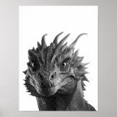 Dragon Realistic Portrait Kind Child Room Poster (Voorkant)