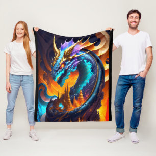 Dragon Realm 2 Fleece Deken
