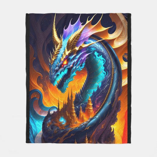 Dragon Realm 2 Fleece Deken (Voorkant)