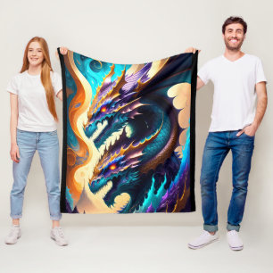 Dragon Realm 3 Fleece Deken
