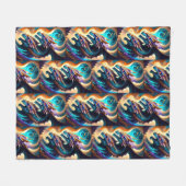 Dragon Realm 3 Fleece Deken (Voorkant (Horizontaal))