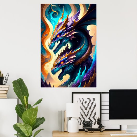 Dragon Realm 3 Poster (Thuiskantoor)
