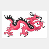 Dragon Rechthoekige Sticker (Voorkant)