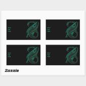 Dragon Rechthoekige Sticker (Vel)