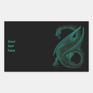 Dragon Rechthoekige Sticker