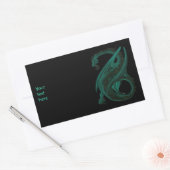 Dragon Rechthoekige Sticker (Envelop)