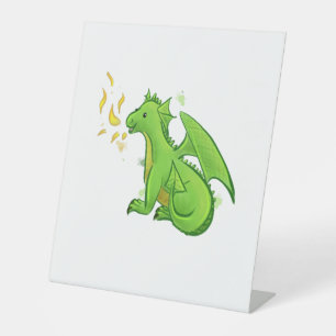 Dragon Reclamebord Met Voetstuk