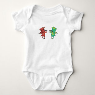 Dragon Red Dragon Fairy Tale Fantasy Romper