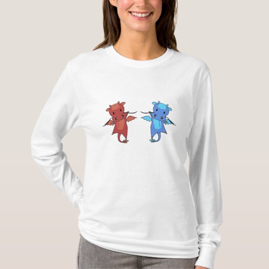 Dragon Red Dragon Fairy Tale Fantasy T-shirt (Voorkant)