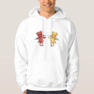 Dragon Red en Yellow Dragon Fairy Tale Fantasy Hoodie
