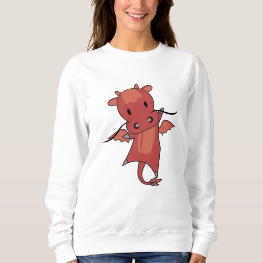 Dragon Red Fairy Tale Cute Animals voor kinderen Trui (Voorkant)
