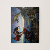 Dragon Red Green Battle Fantasy Legpuzzel (Verticaal)