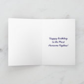 Dragon Reflection Happy Birthday neef Kaart (Binnen)