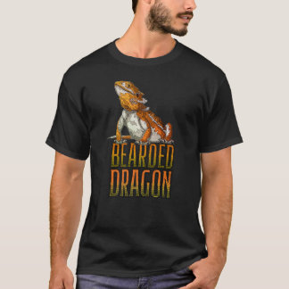 Dragon Reptile Keeper Beardie Retro T-shirt