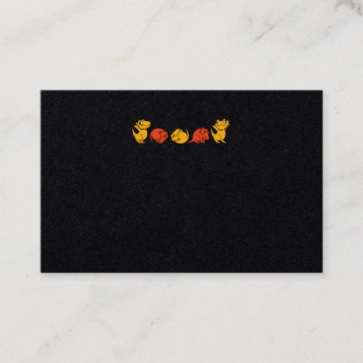 Dragon Reptile Lizard Pet Visitekaartje (Voorkant)