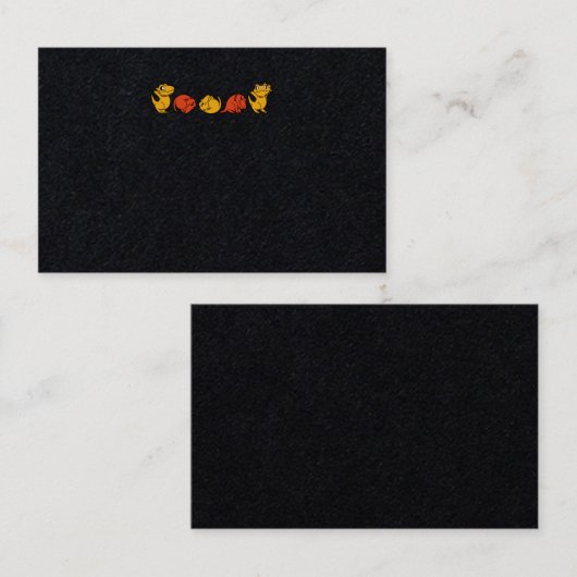 Dragon Reptile Lizard Pet Visitekaartje (Voorkant / Achterkant)