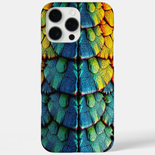 Dragon Reptile Scales Groen Blauw Geel Armor iPhone 16 Pro Max Hoesje