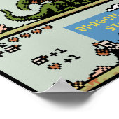 Dragon Rescue Game Pixel Art Poster (Hoek)