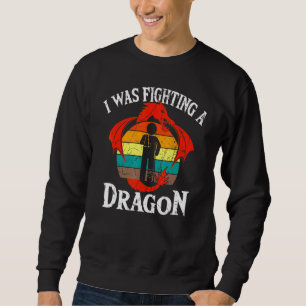 Dragon Retro Broken Arm Leg Crutch Injury Trui