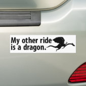 Dragon Ride Bumpersticker (Op auto)