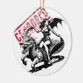 Dragon Ride Delight Keramisch Ornament (Links)
