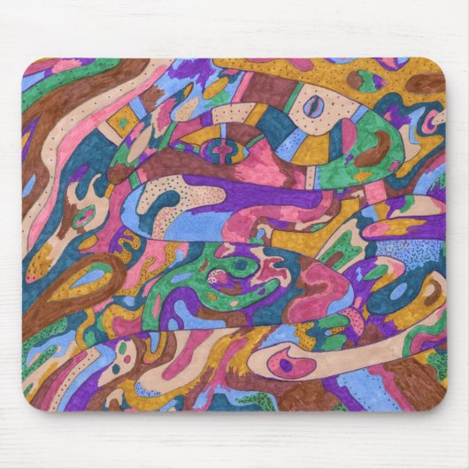 Dragon Ride, origineel Abstract Muismat (Voorkant)