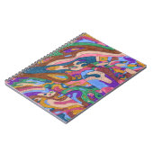 "Dragon Ride" Origineel Abstract Notitieboek (Linkerzijde)