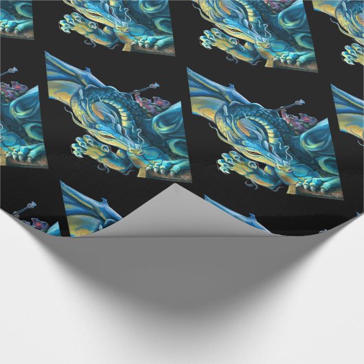 Dragon Rider Painting Cadeaupapier (Hoek)