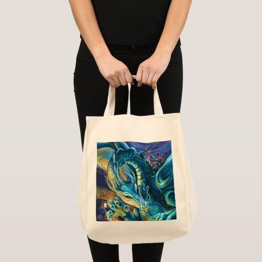 Dragon Rider Painting Tote Bag (Voorkant (product))