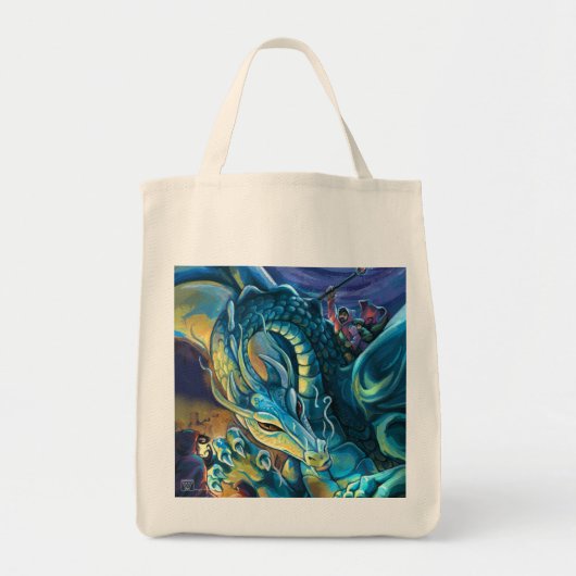 Dragon Rider Painting Tote Bag (Voorkant)