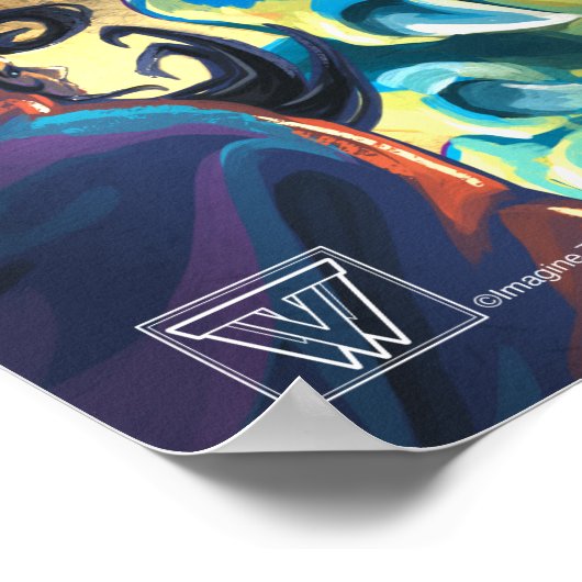 Dragon Rider schilderde kunst Poster (Hoek)