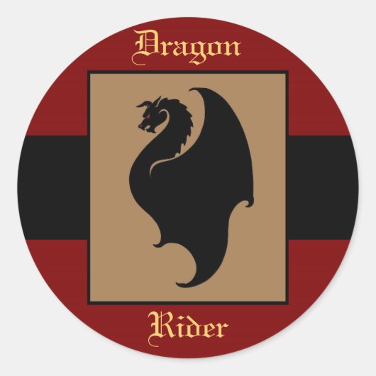 Dragon Rider Verjaardag Stickers (Voorkant)