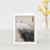 Dragon Rising to Heavens Ogata Gekko Fine Art Kaart (Gele Bloem)