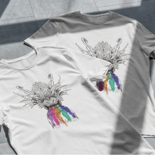 Dragon Roaring Rainbow T-shirt