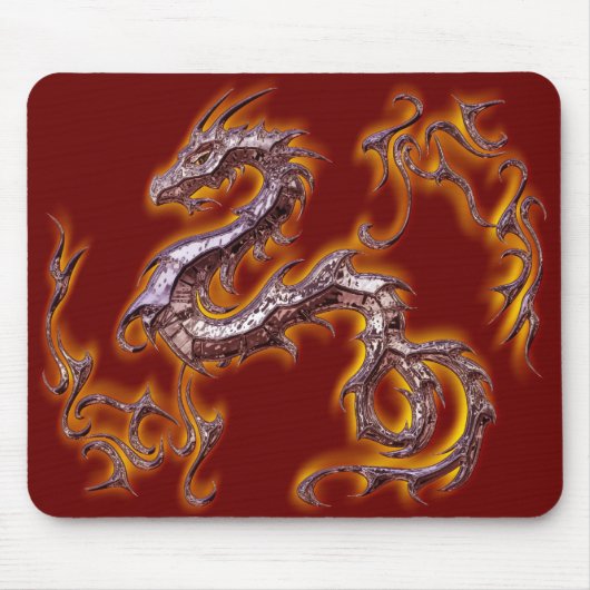 dragon rojo fuego muismat (Voorkant)