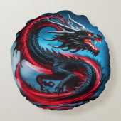 Dragon Rond Kussen (Achterkant)