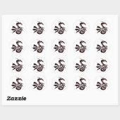Dragon Ronde Sticker (Vel)