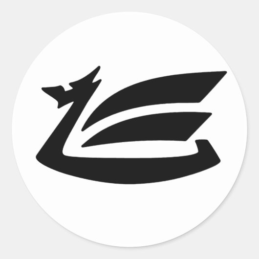 Dragon Ronde Sticker (Voorkant)
