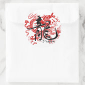 Dragon Ronde Sticker (Tas)